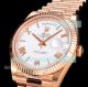 GM Factory Swiss Replica Rolex Day-Date Rose Gold Watch White Roman Dial 40MM (3)_th.jpg